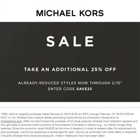 michael kors promo code february 2022|michael kors coupons for women.